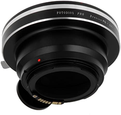 Fotodiox Pro Lens Mount Adapter Compatible with Bronica GS-1 (PG) Mount SLR Lenses to Canon EOS (EF, EF-S) Mount D/SLR Camera Body - with Gen10 Focus Confirmation Chip