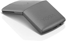 Load image into Gallery viewer, Lenovo Yoga Mouse with Laser Presenter, 2.4GHz Wireless Nano Receiver &amp; Bluetooth 5.0, Award-Winning Ergonomic V-Shape, Adjustable 1600 DPI, Optical Mouse, GY50U59626, Iron Grey, gray
