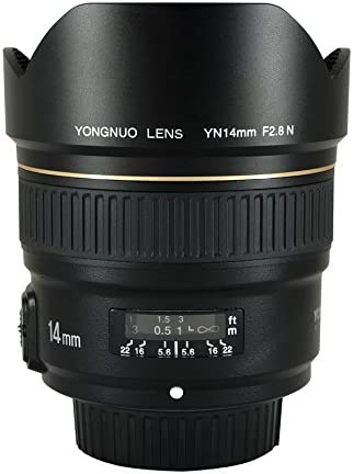 YONGNUO YN14mm F2.8N Ultra-Wide Angle Prime Lens for Nikon DSLR Cameras