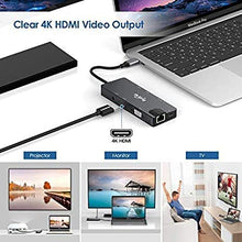 Load image into Gallery viewer, USB C Hub, 9-in-1 USB C Adapter with 4K USB C to HDMI,VGA, USB C Charging, 2 USB 3.0, SD/TF Card Reader, USB C to 3.5mm, Gigabit Ethernet, USB C Dock Compatible Apple MacBook Pro 13/15 (Thunderbolt 3)
