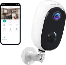 Load image into Gallery viewer, Security Camera Outdoor, COOAU Wireless Rechargeable Battery Powered Home Cameras, 1080P WiFi Indoor Surveillance Camera with Night Vision, 2-Way Audio, IP65 Waterproof, Encrypted SD/Cloud Storage
