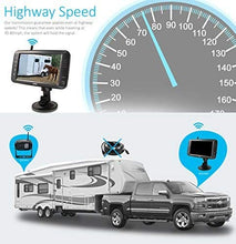 Load image into Gallery viewer, Wireless Backup Camera System, IP69K Waterproof Wireless Rear View Camera + 5’’ LCD Wireless Reversing Monitor for Trailer, RV, Trucks, Horse-Trailer, School Bus, Farm Machine,etc
