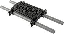Load image into Gallery viewer, NICEYRIG Camera Cheese Plate Base Plate Tripod Mount with 15mm railblocks for DSLR Rail System
