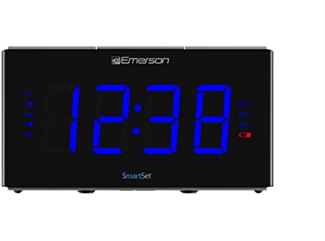 Emerson Smartset Sound Therapy Alarm Clock Radio with White Noise/Nature Sounds 1.8