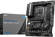 Load image into Gallery viewer, MSI PRO Z690-A DDR4 ProSeries Motherboard (ATX, 12th Gen Intel Core, LGA 1700 Socket, DDR4, PCIe 4, CFX, M.2 Slots)
