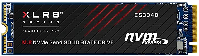 PNY XLR8 CS3040 500GB M.2 NVMe Gen4 x4 Internal Solid State Drive (SSD) - M280CS3040-500-RB