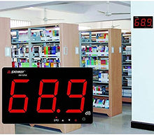 Load image into Gallery viewer, TestHelper SW-525A Sound Level Meter Tester 30-130db Large Screen Red LCD Display Wall Hanging Type Decibel Noise Measuring with Alarm (Sound Level Meter)
