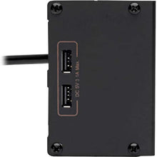Load image into Gallery viewer, Tripp Lite Isobar 4 Outlet Surge Protector Power Strip with 2 USB Charging Ports, 8ft Long Cord, Right-Angle Plug, Metal, 3330 Joules, Lifetime Limited Warranty &amp; $50K Insurance (IBAR4ULTRAUSBB),Black

