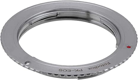 Fotodiox Lens Mount Adapter Compatible with Pentax K Mount (PK) SLR Lens to Canon EOS (EF-S) Mount SLR Camera Body - with Gen10 Focus Confirmation Chip