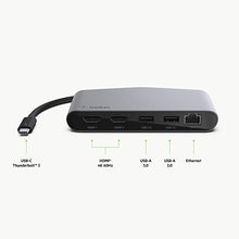 Load image into Gallery viewer, Belkin Thunderbolt 3 Dock Mini W/ Thunderbolt 3 Cable (Thunderbolt Dock for MacOS and Windows USB-C Laptops, Dual 4K @60Hz, 40Gbps Transfer Speeds), Thunderbolt Mini
