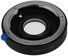 Load image into Gallery viewer, Fotodiox Pro Lens Mount Adapter Compatible with Fuji Fujica X-Mount 35mm (FX35) SLR Lens to Canon EOS (EF, EF-S) Mount D/SLR Camera Body - with Gen10 Focus Confirmation Chip
