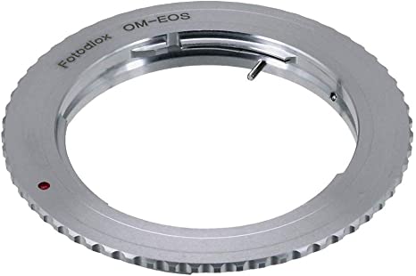Fotodiox Lens Mount Adapter Compatible with Olympus Zuiko (OM) 35mm SLR Lens to Canon EOS (EF, EF-S) Mount D/SLR Camera Body - with Gen10 Focus Confirmation Chip