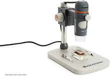 Load image into Gallery viewer, Celestron - 5 MP Digital Microscope Pro - Handheld USB Microscope Compatible with Windows PC and Mac - 20x-200x Magnification - Perfect for Stamp Collecting, Coin Collecting
