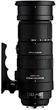 Sigma 50-500mm f/4.5-6.3 APO DG OS HSM SLD Ultra Telephoto Zoom Lens for Sigma Digital DSLR Camera