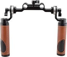 Load image into Gallery viewer, CAMVATE Rosette Standard Accessory Handgrips for 15mm Rod Clamp Railblock DSLR Handle Shoulder Rig(Leather Grip)
