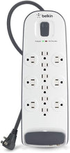 Load image into Gallery viewer, Belkin 12-Outlet Advanced Power Strip Surge Protector, 8ft Cord, Telephone And Coaxial Protection, 3996 Joules
