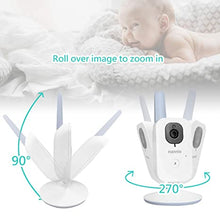 Load image into Gallery viewer, nannio Hero2 Video Baby Monitor with Camera and Audio, Two-Way Talk, Auto Night Vision, Voice Activation (VOX), 5 Lullabies, 985ft Range, Long Battery Life, Non-WiFi, Baby Gifts, 2 Years Warranty
