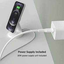 Load image into Gallery viewer, Belkin Magnetic Wireless Charger, (Power Supply Included) Magnetic Wireless Charging Stand, Compatible with MagSafe for iPhone 12, 12 Pro, 12 Pro Max, 12 Mini
