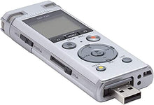 Load image into Gallery viewer, OM Digital Solutions Voice Recorder DM-720 with 4GB, Micro SD Slot, USB Charging, Direction PC Connection, Transcription Mode, Silver
