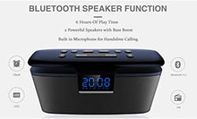 Load image into Gallery viewer, Emerson Portable Bluetooth Speaker, 12W Stereo, USB Charging, Hands Free Calling, Night Light, ER-BT200 Clock and FM Radio
