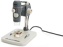 Load image into Gallery viewer, Celestron - 5 MP Digital Microscope Pro - Handheld USB Microscope Compatible with Windows PC and Mac - 20x-200x Magnification - Perfect for Stamp Collecting, Coin Collecting
