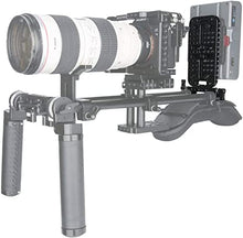 Load image into Gallery viewer, NICEYRIG Camera Cheese Mounting Plate with 15mm Rod Clamp, Top Plate for DSLR Rig System Battery Converter Box
