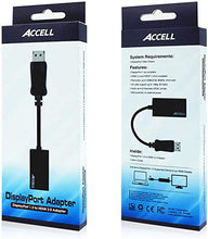 Load image into Gallery viewer, Accell DP to HDMI Adapter - DisplayPort 1.2 to HDMI 2.0 Active Adapter - 4K UHD @60Hz, 3D Resolutions up to 1920x1080@120Hz, Black (B086B-011B)
