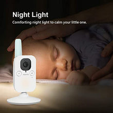 Load image into Gallery viewer, nannio Hero3 Video Baby Monitor with Vibration Alerts, Sound Activated, Infrared Night Light Camera, 5 Lullabies, Temperature Sensor, Two-Way Talk - Elderly, Pet, 2 Years Warranty
