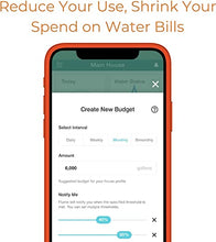 Load image into Gallery viewer, Flume 2 Smart Home Water Monitor &amp; Water Leak Detector: Detect Water Leaks Before They Cause Damage. Monitor Your Water Use to Reduce Waste &amp; Save Money. Installs in Minutes, No Plumbing Required
