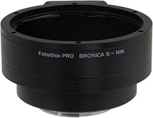 Load image into Gallery viewer, Fotodiox Pro Lens Mount Adapter - Bronica S (Z, D, C, S2, C2, EC, EC-TL) Lens to Nikon F (FX, DX) Mount Camera System (Such as D7100, D800, D3 and More)
