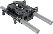 Load image into Gallery viewer, NICEYRIG Shoulder Support Camera Baseplate with 15mm Rod Clamp Railblock for Rod Support/DSLR Rig Cage
