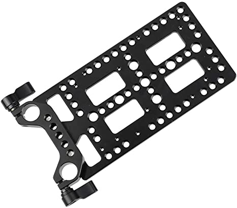 CAMVATE Multi-Purpose Mounting Cheese Plate for V Lock Mount Power Splitter