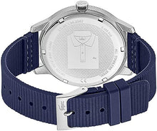 Load image into Gallery viewer, Lacoste Men&#39;s 12.12 Stainless Steel Quartz Watch with Silicone Strap, Blue, 20 (Model: 2011086)
