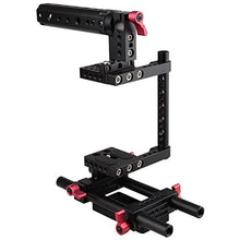 Load image into Gallery viewer, CAMVATE Camera Cage Rig Top Handle Tripod Mount Plate Compatible for Nikon Sony Panasonnic(Red)
