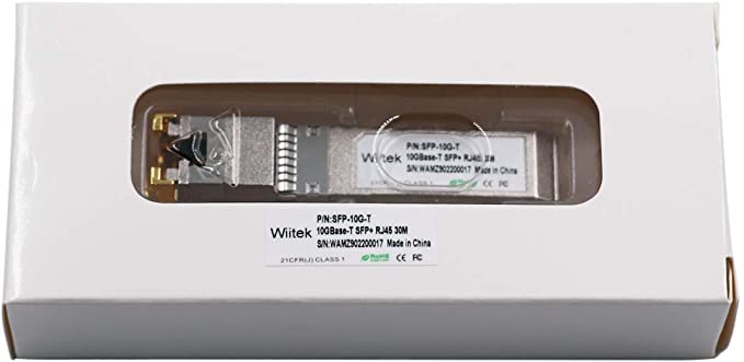 Wiitek SFP+ to RJ45 Copper Modules, 10GBase-T Transceiver Compatible f –  PeachImports