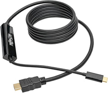 Load image into Gallery viewer, Tripp Lite USB C to HDMI Adapter Cable Converter UHD Ultra High Definition 4K x 2K @ 30Hz M/M Thunderbolt 3 Compatible, USB Type C, USB-C, USB Type-C 6ft 6&#39; (U444-006-H)
