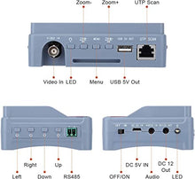 Load image into Gallery viewer, [Upgrade Version] Electop Wrist CCTV Tester, 5 Inch 4 in 1 HD 1080P Portable Camera Tester AHD TVI CVI CVBS Tester VGA TFT LCD Monitor Analog Video Test Cable Test PTZ Control 12V Power Output
