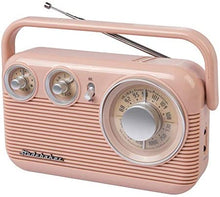 Load image into Gallery viewer, Studebaker SB2003 Retro Portable AM/FM Radio AC or Battery Operated (Rose Gold)
