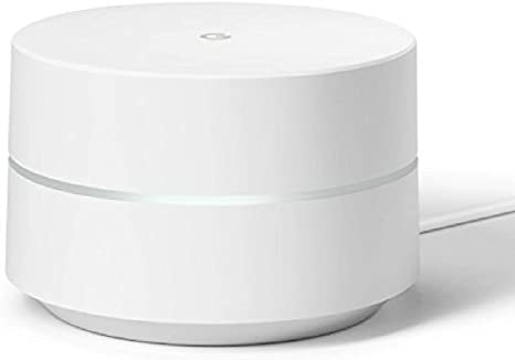 Google WiFi System, 1-Pack - Router Replacement for Whole Home Coverage - NLS-1304-25,white