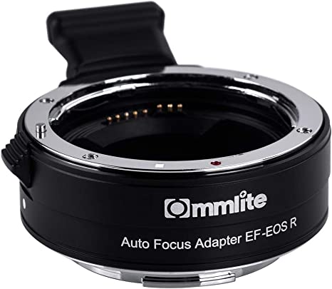 Commlite cm-EF-EOS R Lens Adapter, Electronic Auto-Focus EF to R Mount Adapter for Canon EF/EF-S Lenses to EOS R, EOS RP, EOS R6, EOS R5 Series Cameras