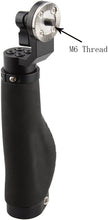Load image into Gallery viewer, CAMVATE Aluminum Rosette Leather Handle Grip for Rosette Standard Accessory One Pair(Black,M6 Thread,31.8 mm)
