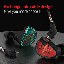Load image into Gallery viewer, KZ AS10 IEM 5 Balanced Armature Driver Earphone, Stereo HiFi KZ in Ear Monitor Headphone Musician Headset with Detachable 2 Pin Cable(No Microphone, Black)
