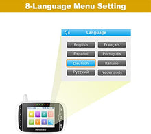 Load image into Gallery viewer, Video Baby Monitor with Camera and Audio, Remote Pan-Tilt-Zoom, Hellobaby Monitor Camera3.2&#39;&#39; LCD Screen, Infrared Night Vision, Temperature Display, Lullaby, Two Way Audio
