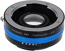 Load image into Gallery viewer, Fotodiox Pro Lens Mount Adapter, for Yashica AF Lens to Canon EOS EF-Mount DSLR Cameras
