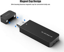 Load image into Gallery viewer, USB 3.1 NVMe Enclosure for 2242 PCIe M.2 SSD, ElecGear NV-2242A (NVMe + USB A Plug) Mini External Aluminum Adapter Case with Magnet Cap, 10Gbps Flash Drive Memory Stick Card Reader Caddy Box
