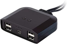Load image into Gallery viewer, Monoprice 2x4 USB 2.0 Peripheral Sharing Switch, Allows 2 Computers to Share 4 USB Devices
