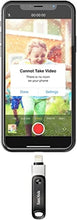 Load image into Gallery viewer, SanDisk 256GB iXpand Flash Drive Go for iPhone and iPad - SDIX60N-256G-GN6NE
