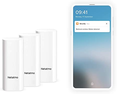 Smart Door & Window Sensor by Netatmo, Wireless, Pack of 3, DTGUS