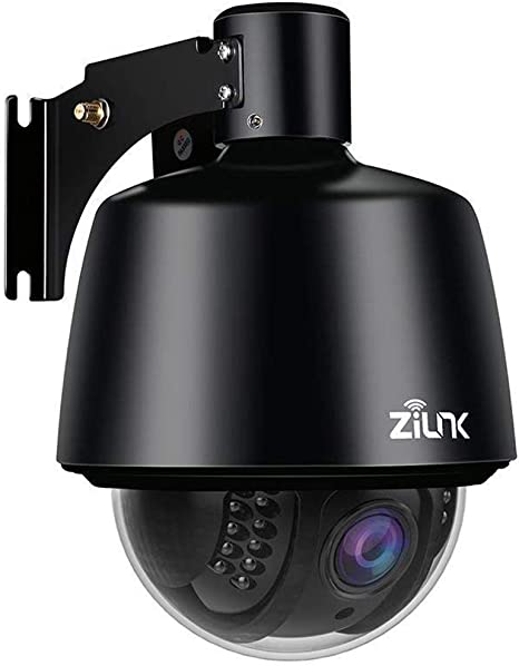 ZILINK Outdoor Security Camera, 1080P Wireless WiFi Home Surveillance Camera with Night Vision , Pan/Tilt/Zoom, 5X Optical Zoom, Remote Access, IP65 Waterproof, Motion Alerts, Supprot TF Card