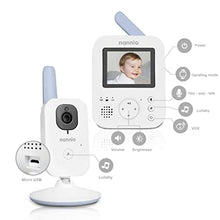 Load image into Gallery viewer, nannio Hero2 Video Baby Monitor with Camera and Audio, Two-Way Talk, Auto Night Vision, Voice Activation (VOX), 5 Lullabies, 985ft Range, Long Battery Life, Non-WiFi, Baby Gifts, 2 Years Warranty
